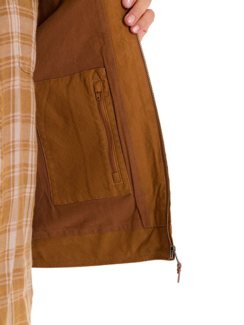 Chaqueta Algodón Orgánico Hombre Golfo Café Rockford