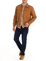 Chaqueta Algodón Orgánico Hombre Golfo Café Rockford