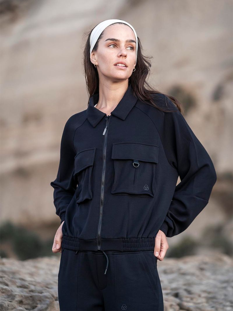 Poleron-Mujer-Modal-Full-Zipper-Negro-Bsoul
