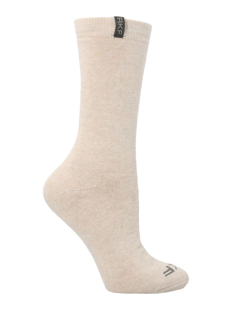 Calcetin-Bambu-Mujer-Heavy-Plain-Crema-Rockford
