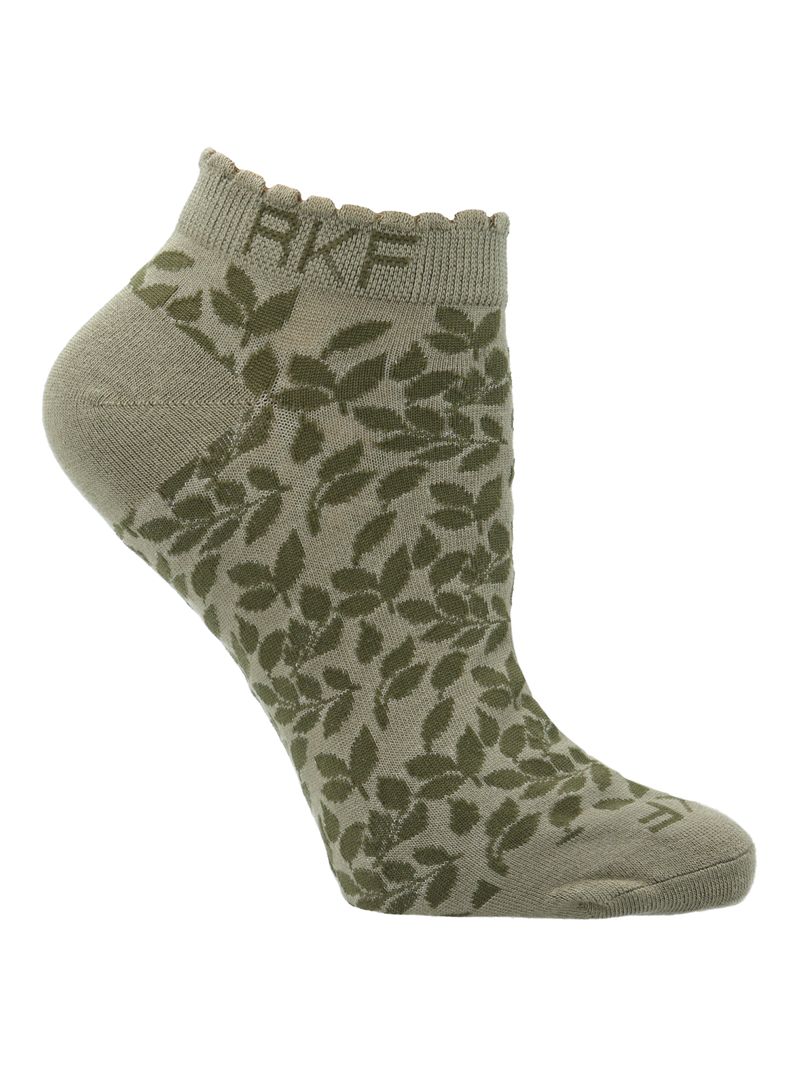 Calcetin-Bambu-Mujer-Ped-St-Leaves-Verde-Rockford