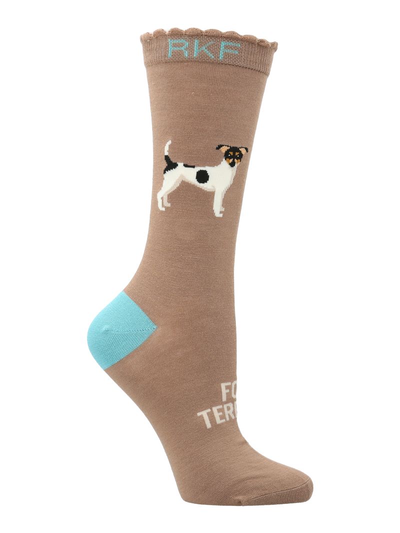 Calcetin-Bambu-Mujer-St-Foxterrier-Beige-Rockford