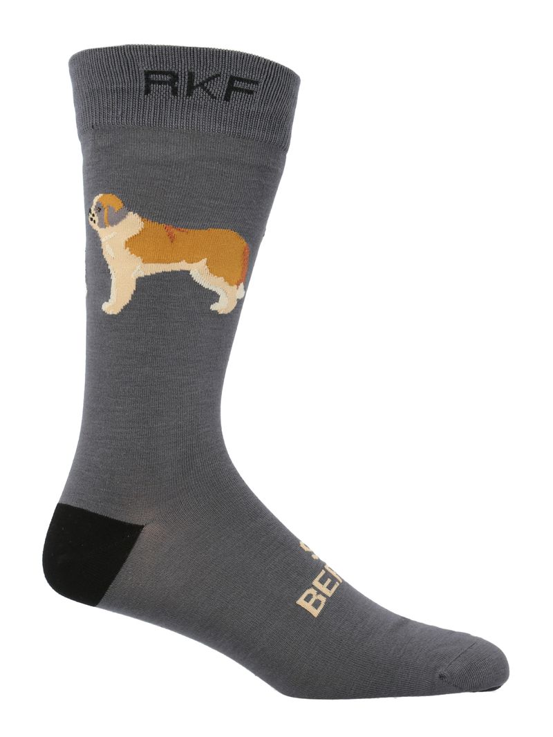 Calcetín Bambú Hombre C San Bernard Gris Rockford