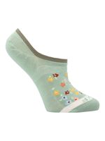 Calcetín Bambú Mujer Inv Roses Verde Rockford