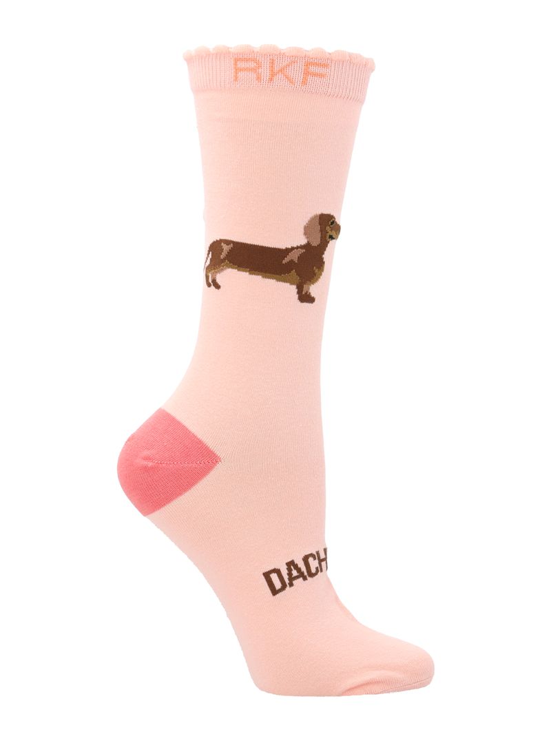 Calcetín Bambú Mujer St Dachshund Rosado Rockford