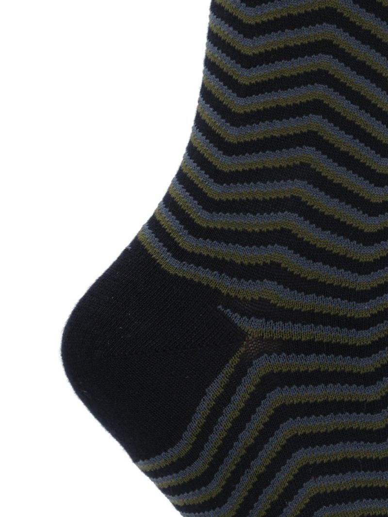 Calcetin-Bambu-Mujer-Kh-Zigzag-Azul-Rockford