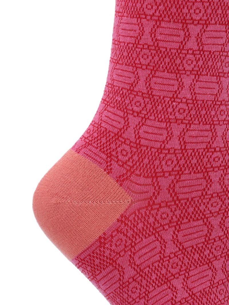 Calcetin-Bambu-Mujer-Kh-Design-Rosado-Rockford