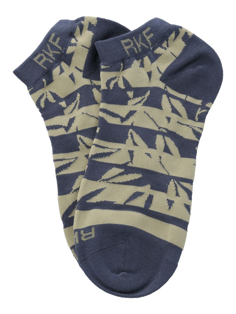 Calcetín Bambú Mujer Ped Blockleaf Azul Rockford