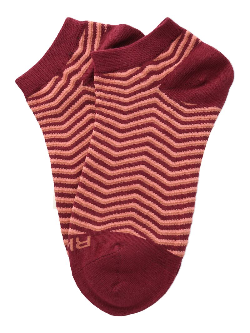 Calcetin-Bambu-Mujer-Ped-Zigzag-Burdeo-Rockford