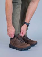 Zapatilla Cuero Waterproof Stadium Café Hush Puppies