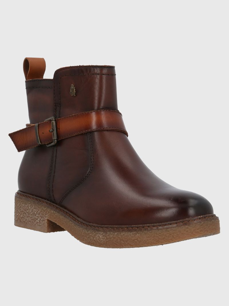 Botin Cuero Galla Café Hush Puppies
