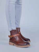 Botin Cuero Galla Café Hush Puppies