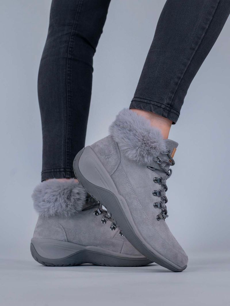 Botin Cuero Spinal Rug Alpine Gris Hush Puppies