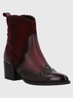 Botin Italiano Cuero Cassaandra Rojo Hush Puppies