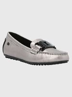 Mocasin Cuero Simona Metalizado Hush Puppies