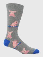 Calcetin-Algodon-Hombre-C-Cuff-Skatepig-Gris-Hush-Puppies