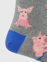 Calcetin-Algodon-Hombre-C-Cuff-Skatepig-Gris-Hush-Puppies