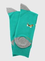 Calcetin Algodón Hombre C Basset Verde Hush Puppies