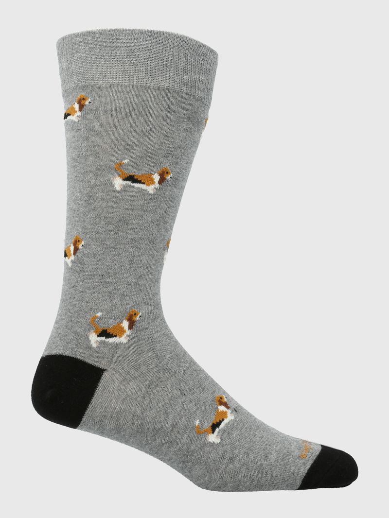 Calcetin-Algodon-Hombre-C-Basset-Gris-Hush-Puppies