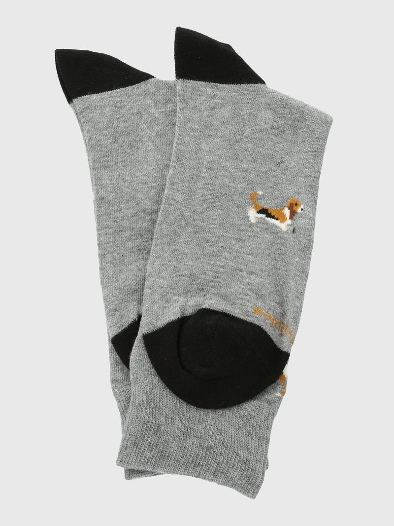 Calcetin-Algodon-Hombre-C-Basset-Gris-Hush-Puppies