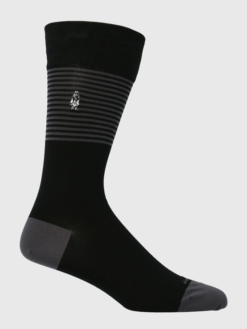Calcetin-Algodon-Hombre-D-Doglines-Negro-Hush-Puppies