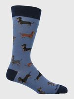Calcetin-Algodon-Hombre-C-Dachshund-Azul-Hush-Puppies
