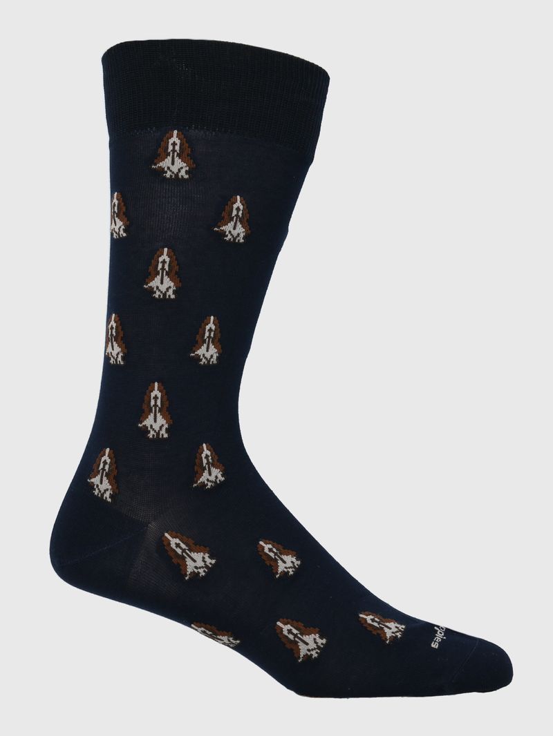Calcetin-Algodon-Hombre-D-Dogs-Azul-Hush-Puppies
