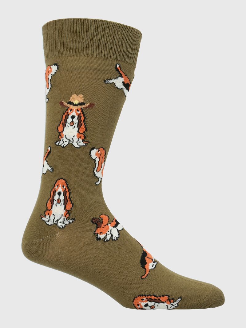 Calcetin-Algodon-Hombre-C-Cowdog-Verde-Hush-Puppies
