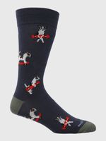 Calcetin-Algodon-Hombre-C-Cuff-Skatedog-Azul-Hush-Puppies