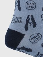 Calcetin-Algodon-Hombre-C-Dog-Puppies-Verde-Hush-Puppies