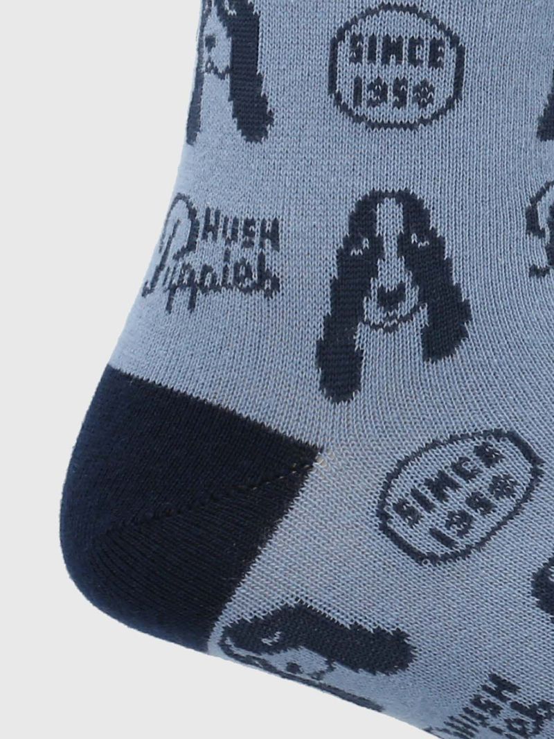 Calcetin-Algodon-Hombre-C-Dog-Puppies-Verde-Hush-Puppies