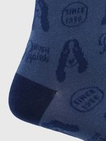 Calcetin-Algodon-Hombre-C-Dog-Puppies-Azul-Hush-Puppies