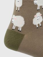 Calcetin-Algodon-Hombre-C-Sheep-Verde-Hush-Puppies