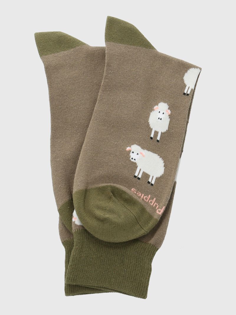 Calcetin-Algodon-Hombre-C-Sheep-Verde-Hush-Puppies