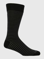 Calcetin-Algodon-Hombre-C-Cuff-Lines-Negro-Hush-Puppies