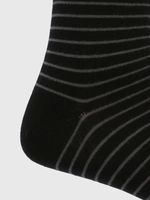 Calcetin-Algodon-Hombre-C-Cuff-Lines-Negro-Hush-Puppies