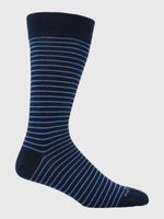 Calcetin-Algodon-Hombre-C-Cuff-Lines-Azul-Hush-Puppies