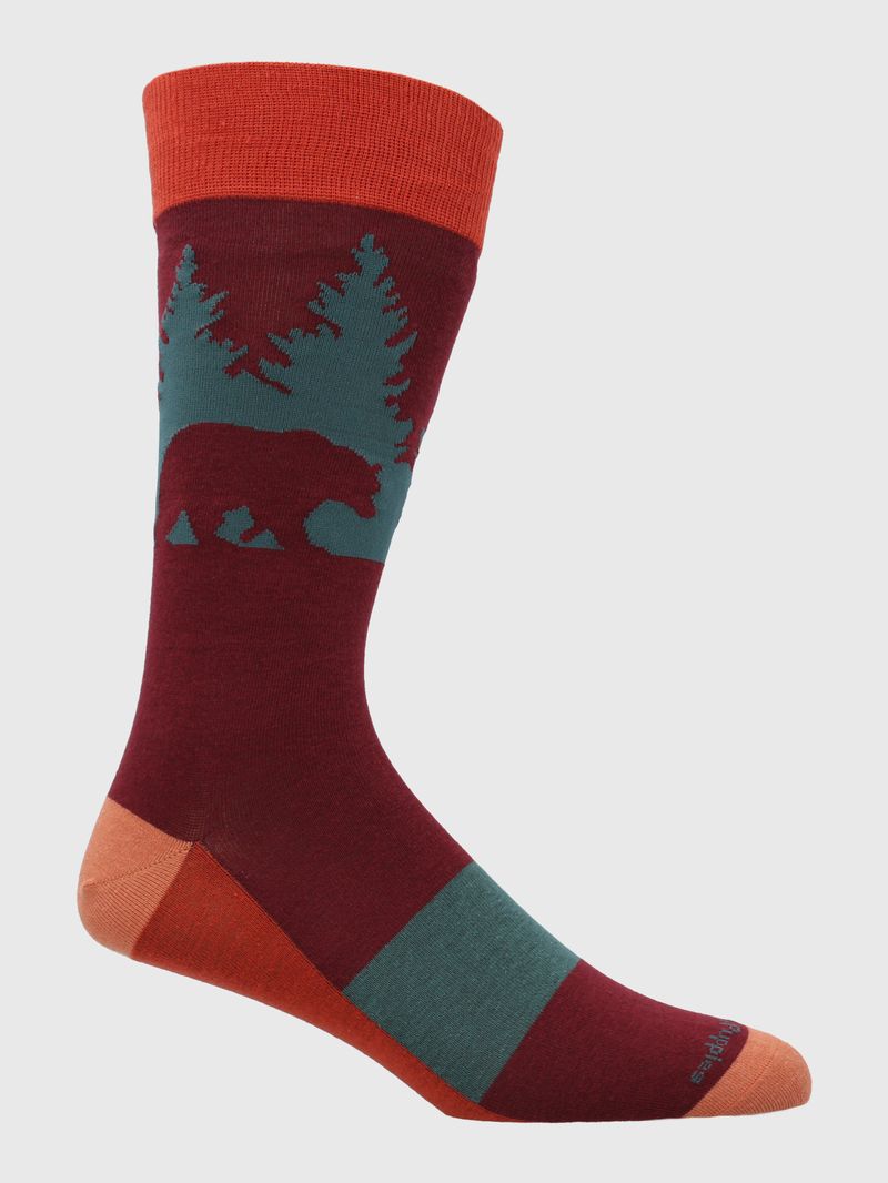 Calcetin-Algodon-Hombre-C-Bear-Naranjo-Hush-Puppies