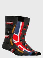 Calcetin-Algodon-Hombre-Pack-Gift-Uk-Multicolor-Hush-Puppies