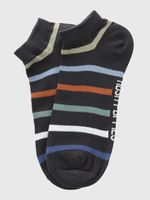 Calcetin-Algodon-Hombre-Ped-Stripe-Gris-Hush-Puppies