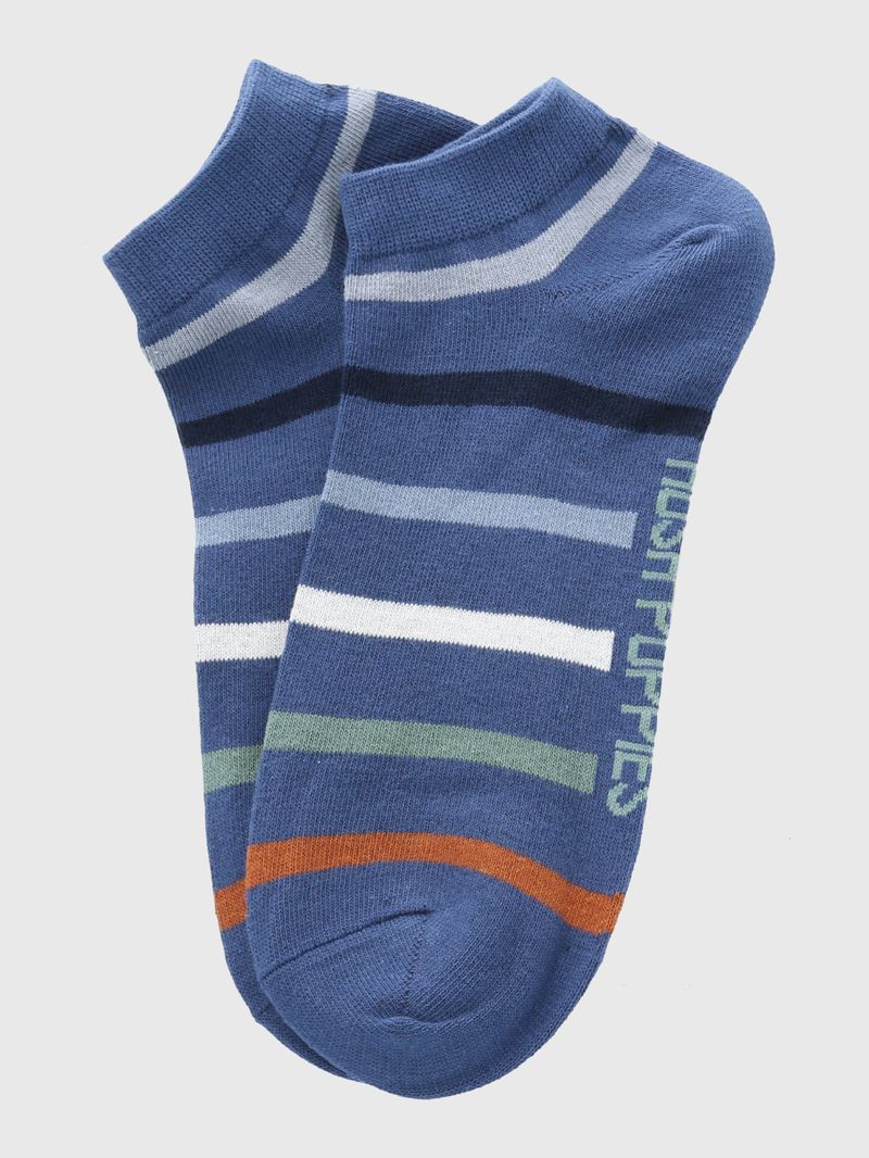 Calcetin-Algodon-Hombre-Ped-Stripe-Azul-Hush-Puppies