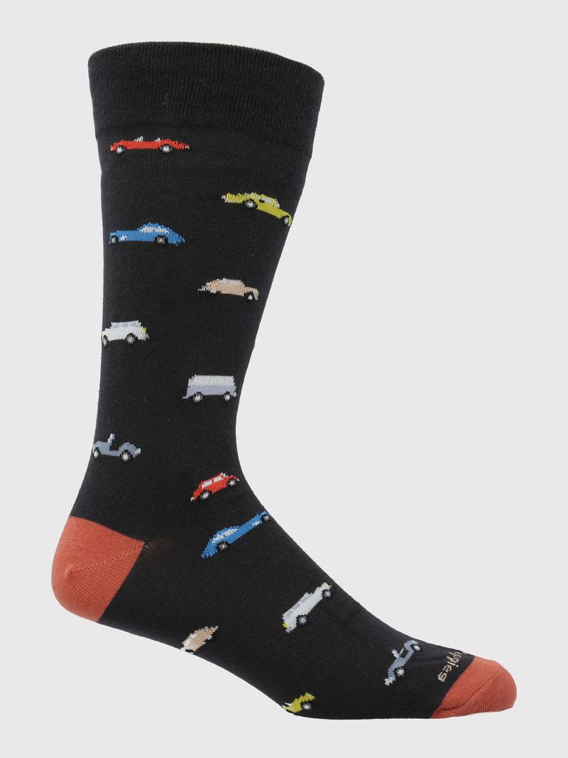 Calcetin-Algodon-Hombre-C-Cuff-Cars-Gris-Hush-Puppies