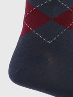 Calcetin-Algodon-Hombre-C-Cuff-Argyle-Azul-Hush-Puppies
