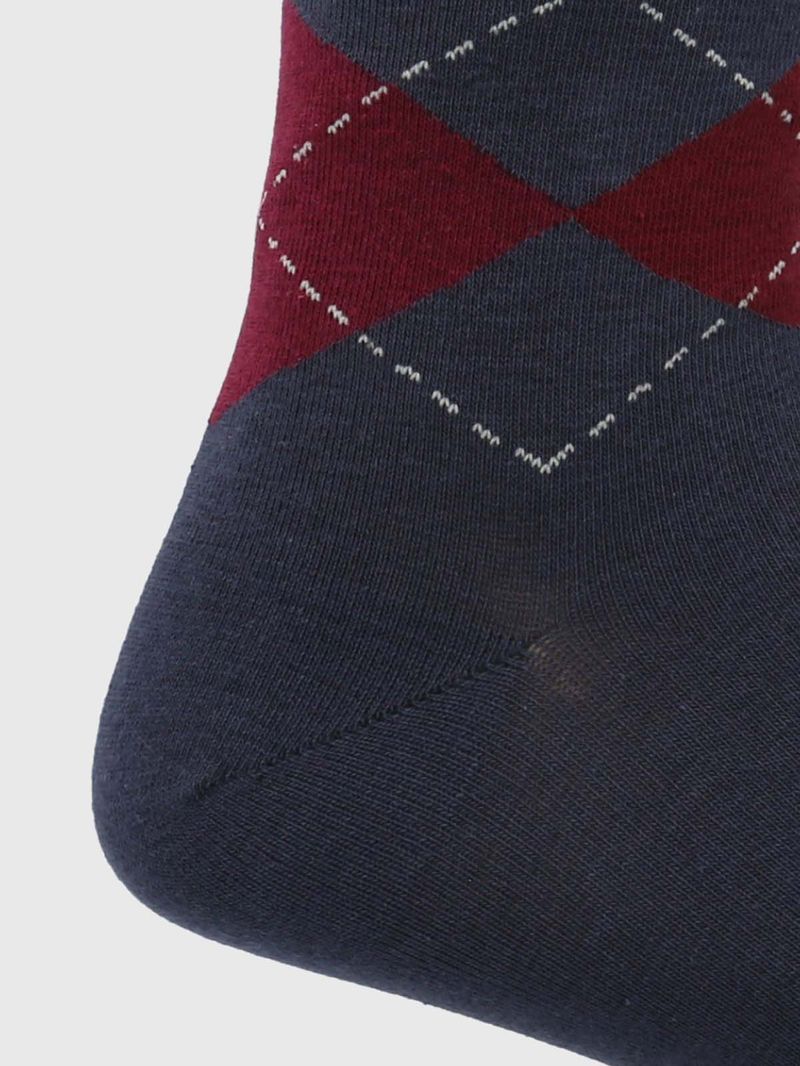 Calcetin-Algodon-Hombre-C-Cuff-Argyle-Azul-Hush-Puppies