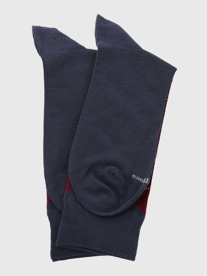 Calcetin-Algodon-Hombre-C-Cuff-Argyle-Azul-Hush-Puppies