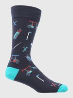 Calcetin-Algodon-Hombre-C-Cuff-Golf-Azul-Hush-Puppies