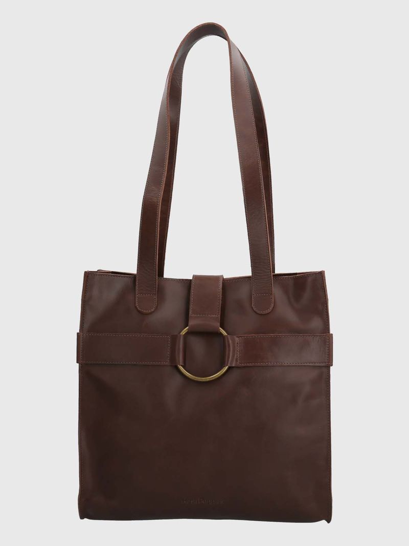 Cartera-Cuero-Mujer-Drake-Bag-Cafe-Hush-Puppies