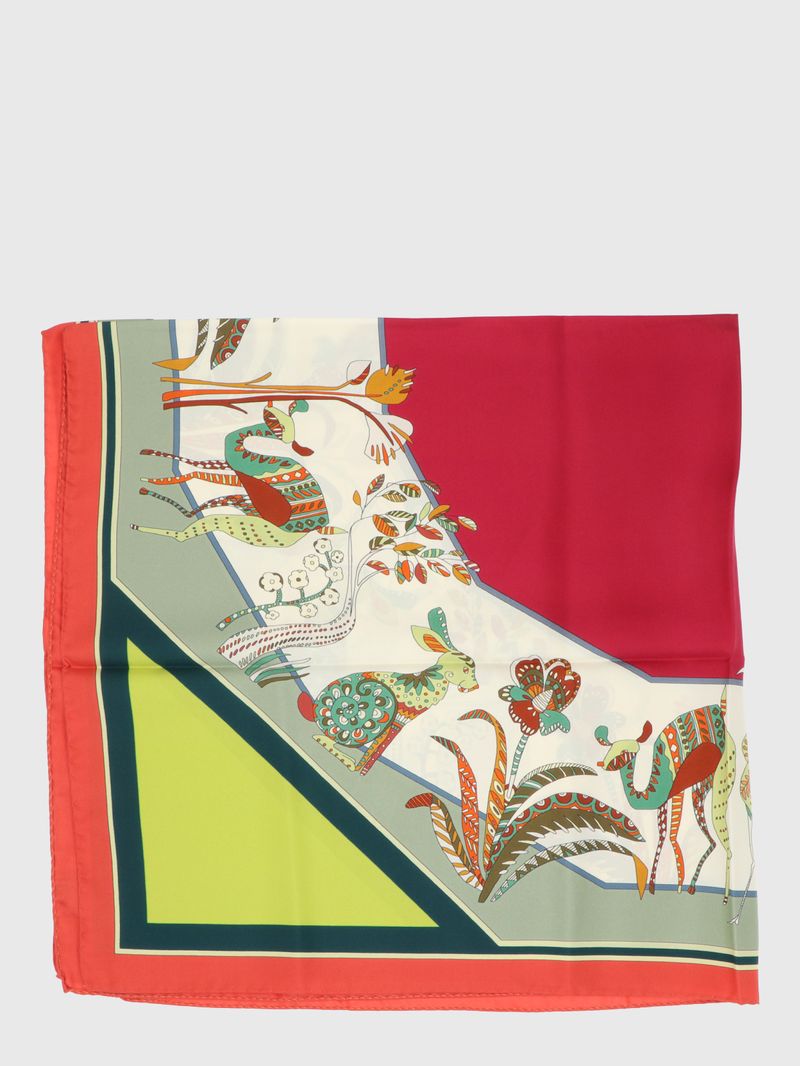 Pañuelo-Seda-Mujer-Silk-Emma-Scarf-Verde-Hush-Puppies