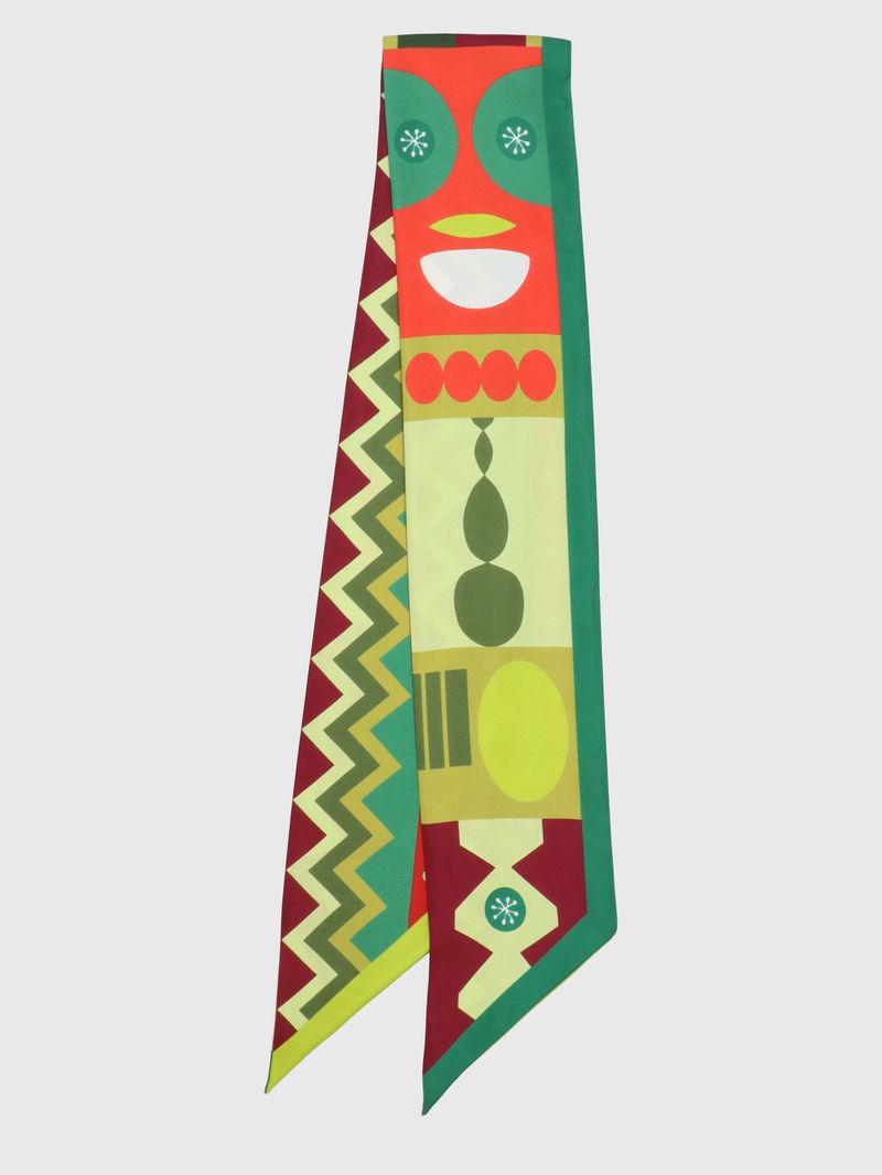 Pañuelo Seda Mujer Silk Tb Anna Scarf Verde Hush Puppies