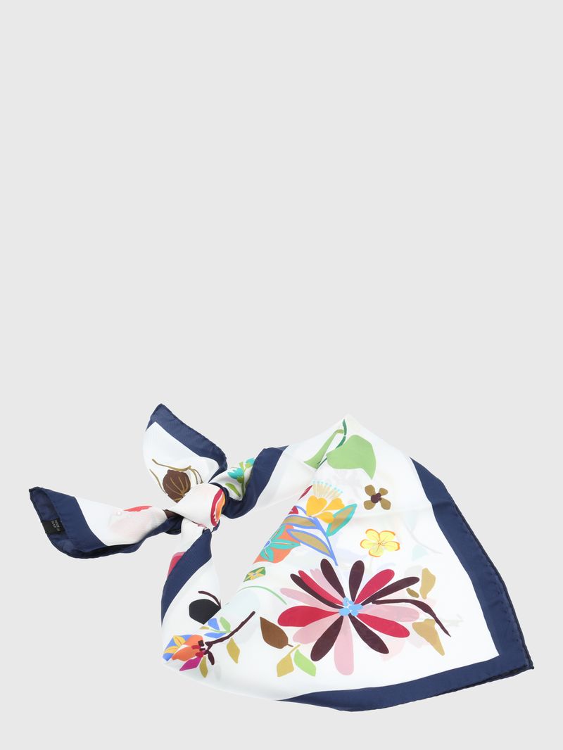 Pañuelo-Seda-Mujer-Silk-Rosetta-Scarf-Blanco-Hush-Puppies